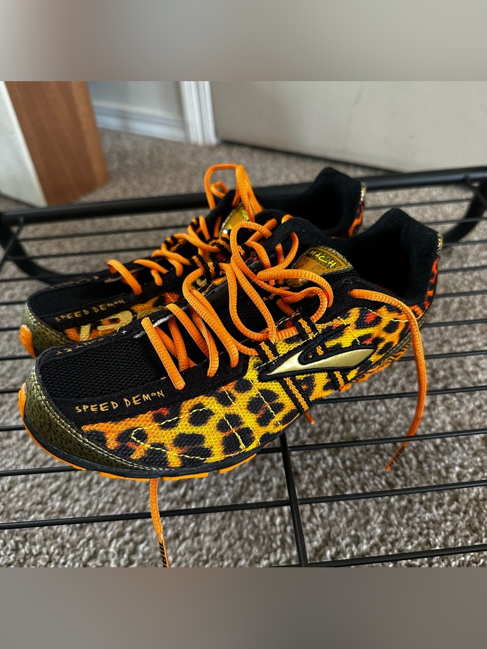 Brooks Kids Leopard Print Speed Demon X Country Running Shoes